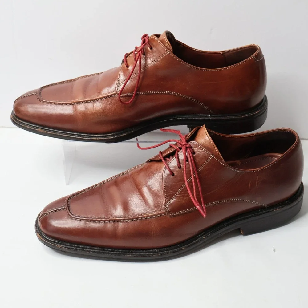 Cole Haan Nike Air Mens Brown Leather Split Toe Derby Dress‎ Shoes Size 9 M